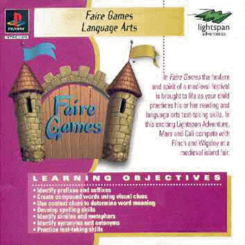 Faire Games - Language Arts (USA) Cover